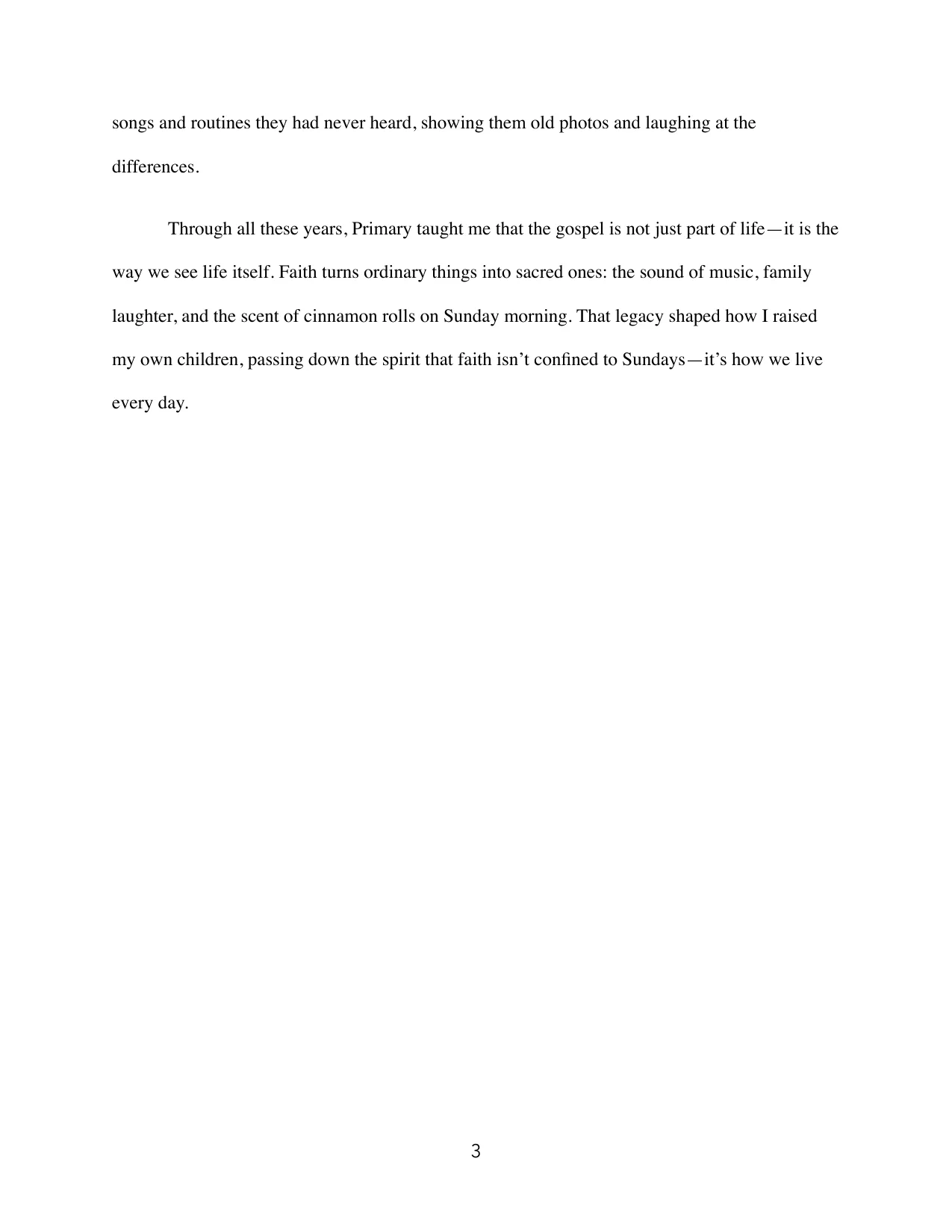 Attending Weekday Primary, page 3 of 4