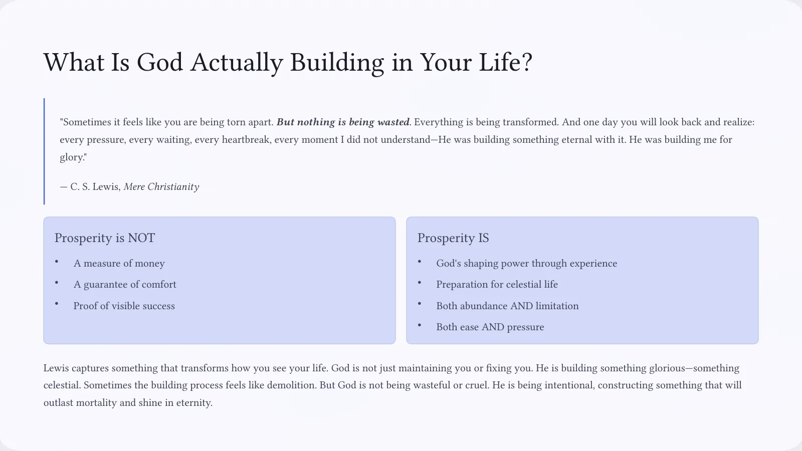 Prospering in the Land: Redefining Prosperity Through a Refined Lens, page 3 of 15