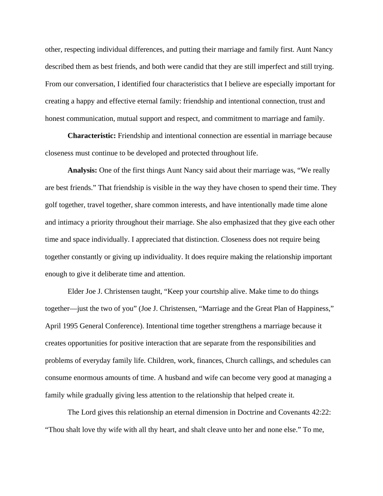 Essential Characteristics of an Eternal Marriage, page 2 of 8