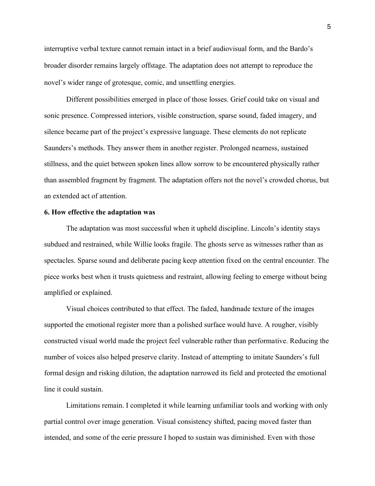 Holding Grief in Place: Adapting a Scene from Lincoln in the Bardo, page 6 of 8