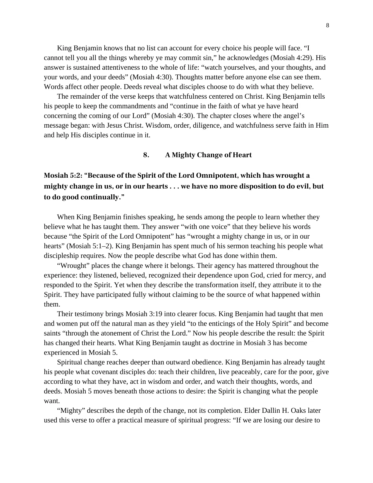 King Benjamin: From Fear to Joy, page 8 of 10