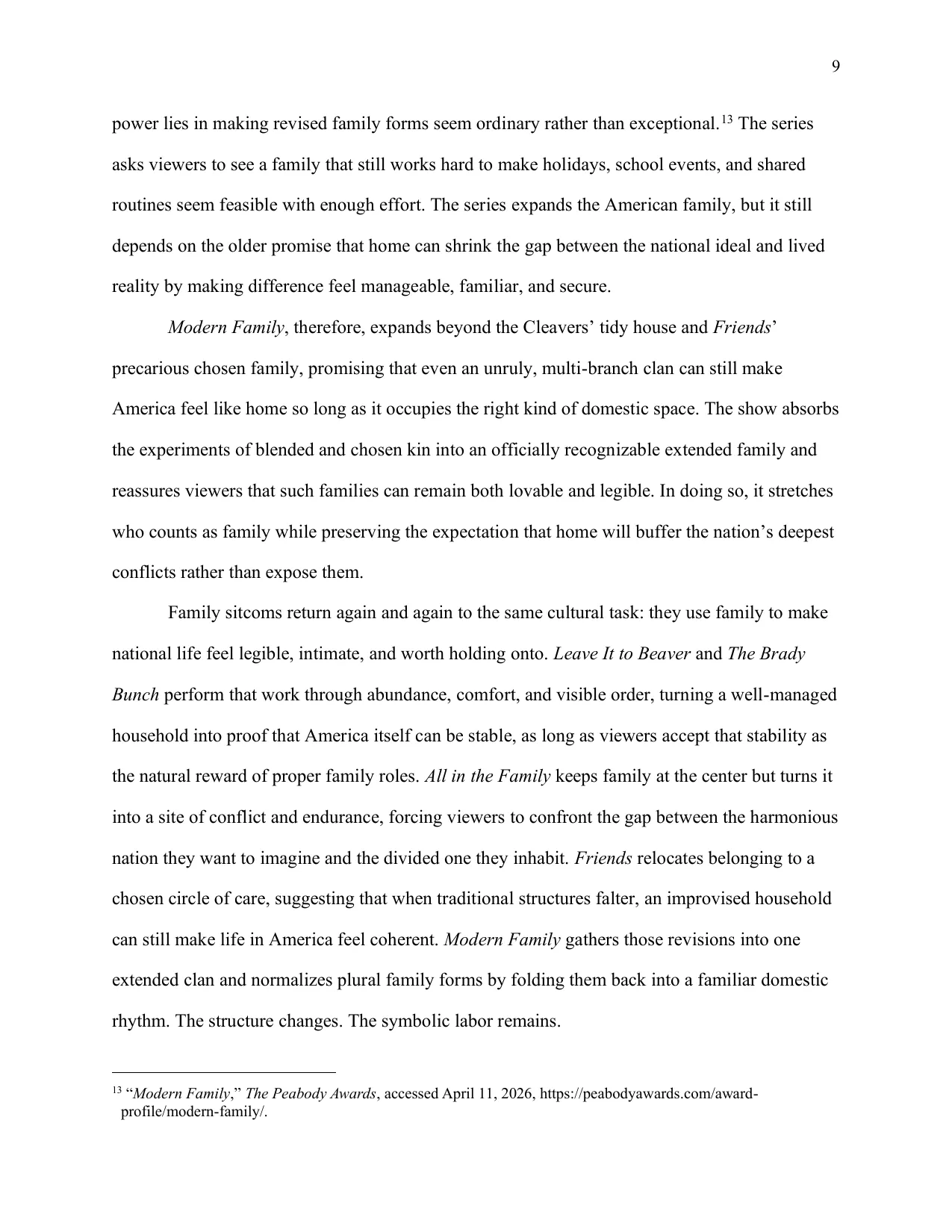Making America Feel Like Home: Family, Conflict, and Belonging on Television, page 9 of 11