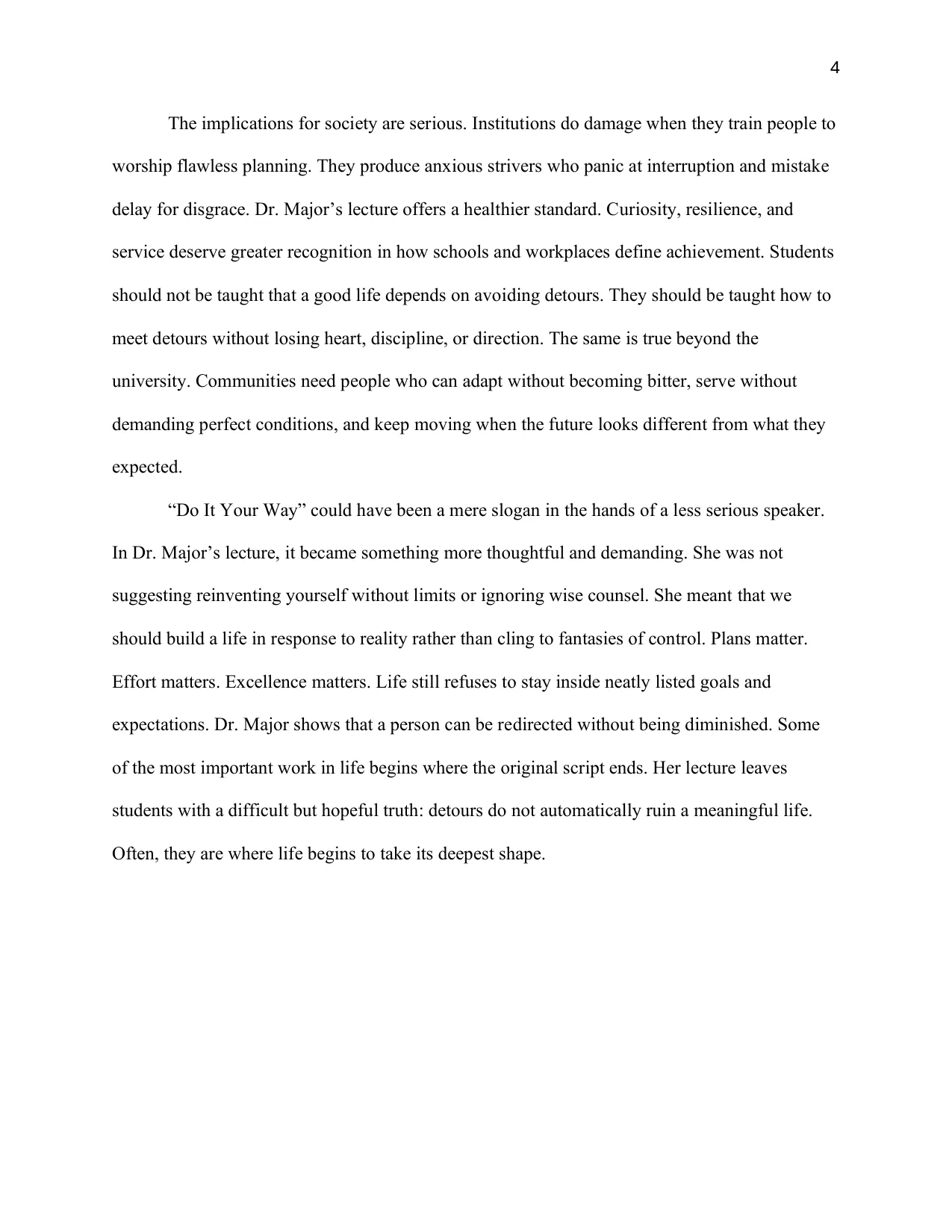 Dr. Nancy Major and the Value of the Detour, page 5 of 6