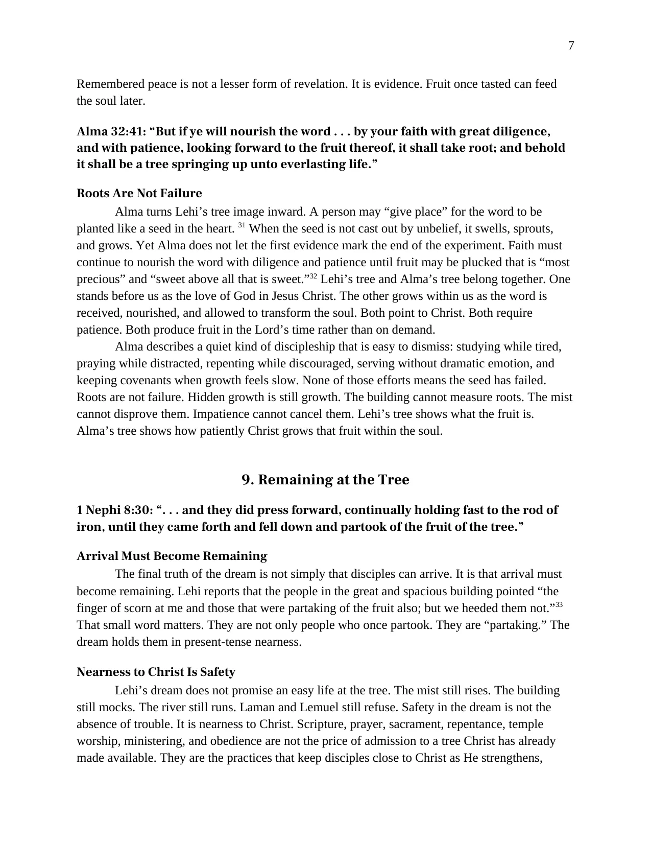 1 Nephi 8 and 11: Staying at the Tree, page 7 of 9