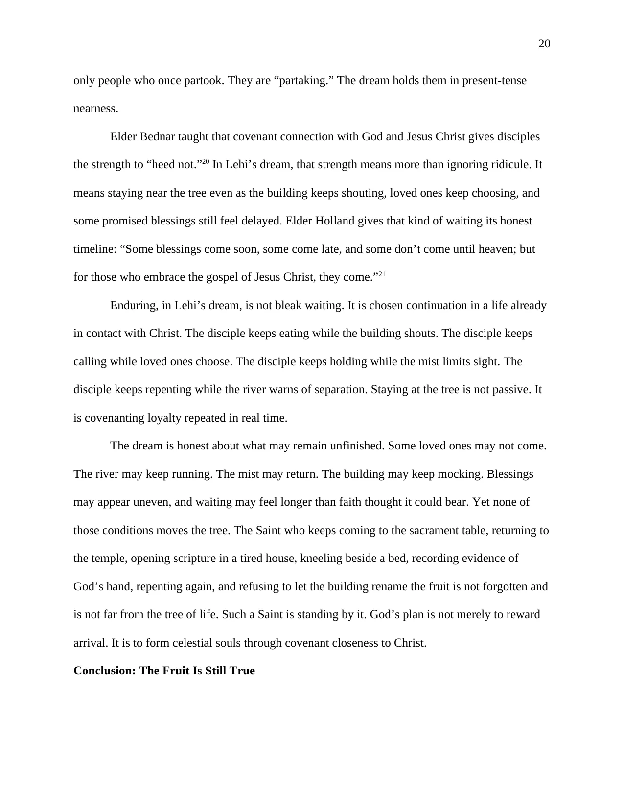Staying at the Tree: Learning Truth From the Fruit, page 20 of 25