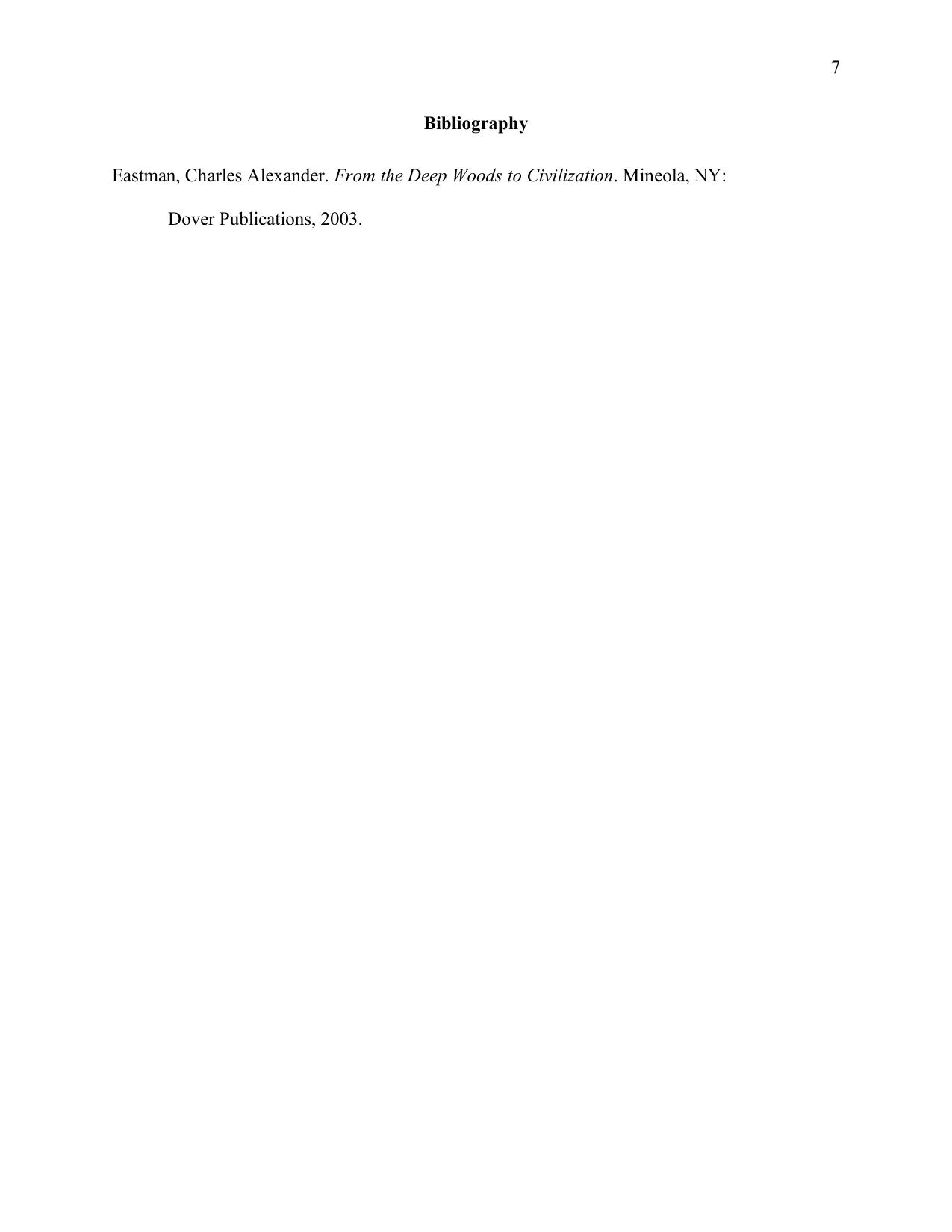 Walking Two Paths: Code-Switching and Formation in Charles Eastman’s Education, page 7 of 7